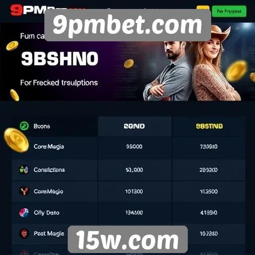 Recursos de bônus disponíveis no 9pmbet.com